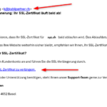Cyon Phishing Mail